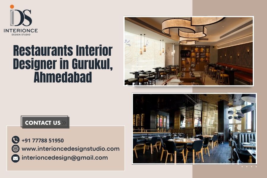 Restaurants Interior Designer in Gurukul, Ahmedabad